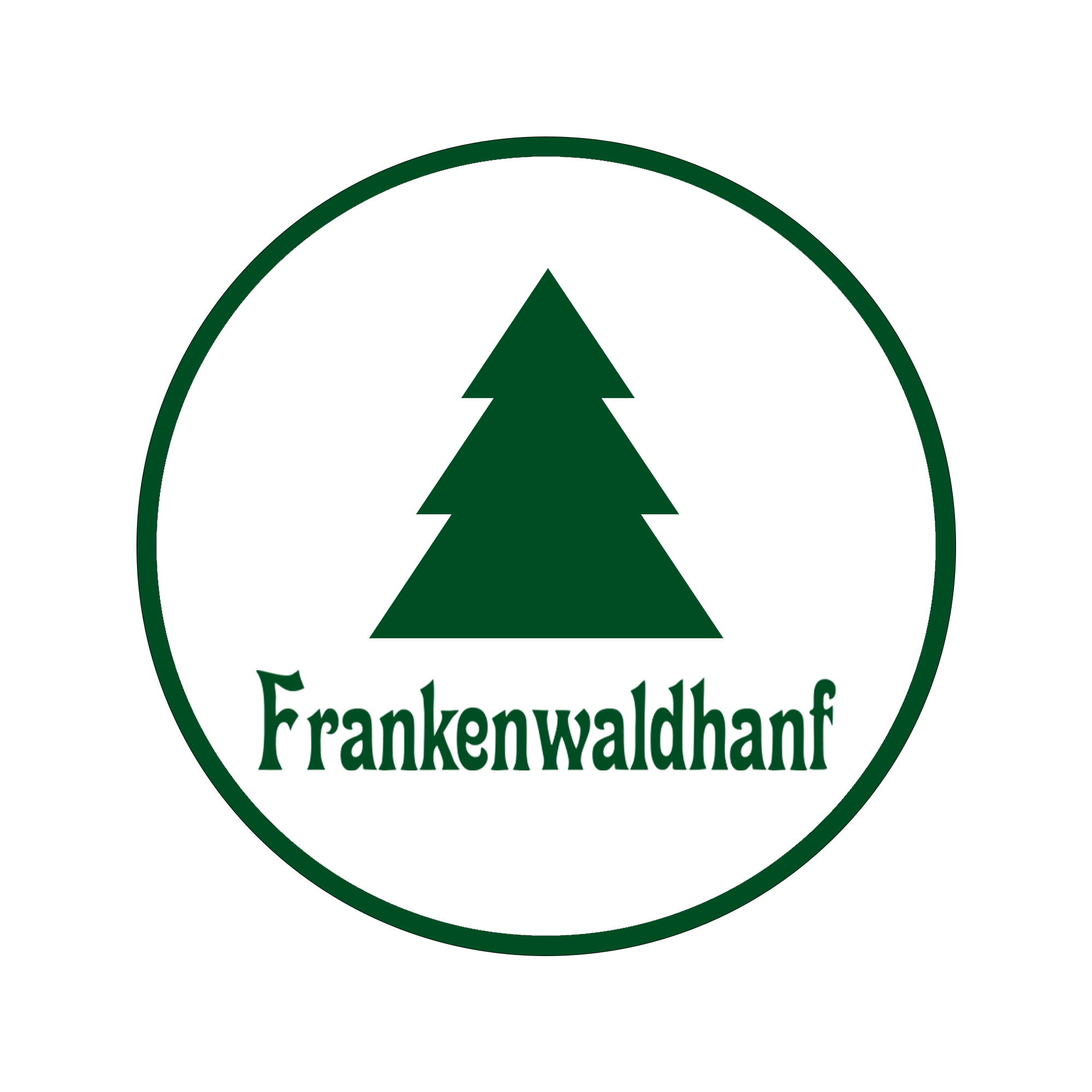 Logo NEU Frankenwaldhanf grün